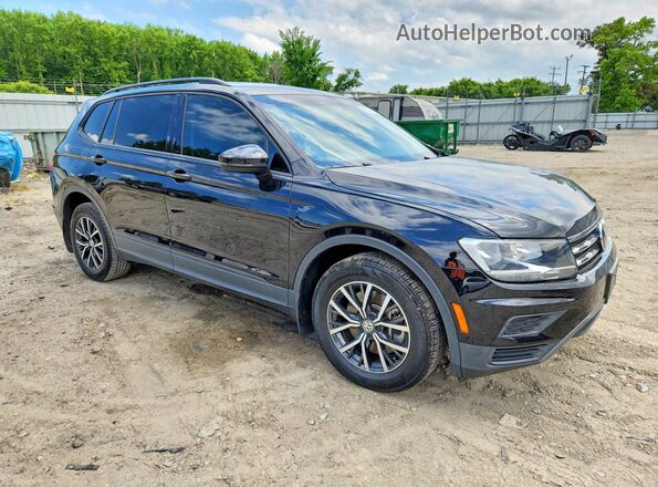 3VV1B7AX5MM080743 2021 VOLKSWAGEN TIGUAN Черный Передняя правая четверть