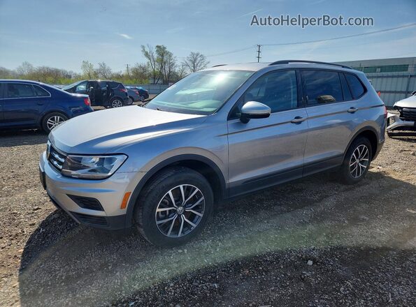 3VV1B7AX5MM082461 2021 VOLKSWAGEN TIGUAN Серебряный Передняя левая четверть