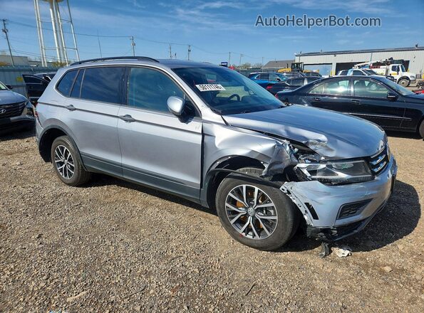 3VV1B7AX5MM082461 2021 VOLKSWAGEN TIGUAN Серебряный Передняя правая четверть