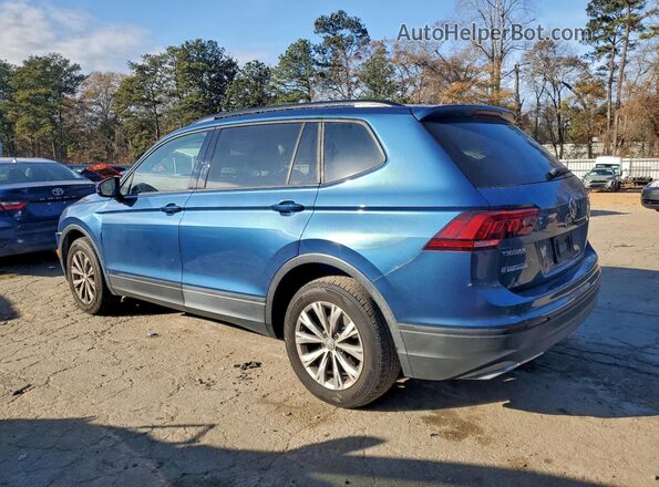 3VV1B7AX6JM011684 2018 VOLKSWAGEN TIGUAN Blue Задня ліва чверть
