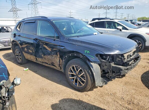 3VV1B7AX6MM108081 2021 VOLKSWAGEN TIGUAN Черный Передняя правая четверть