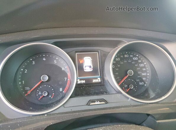 3VV1B7AX7MM085569 2021 VOLKSWAGEN TIGUAN Серый Вид щитка приборов