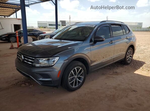3VV1B7AX7MM085569 2021 VOLKSWAGEN TIGUAN Серый Передняя левая четверть