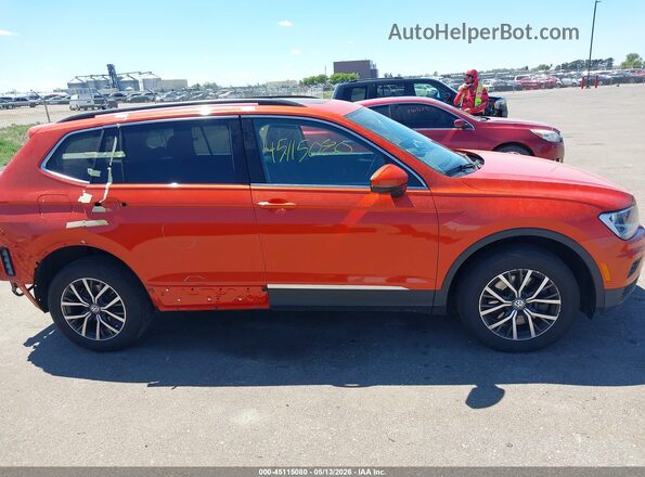3VV2B7AX0JM200366 2018 VOLKSWAGEN TIGUAN Orange Vista interior de 360 grados