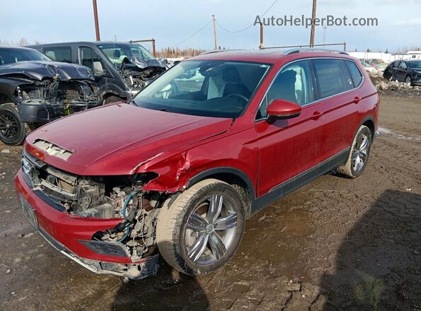 3VV2B7AX0MM123003 2021 VOLKSWAGEN TIGUAN Красный Передняя левая четверть