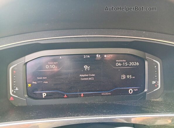 3VV2B7AX0MM123003 2021 VOLKSWAGEN TIGUAN Красный Вид щитка приборов