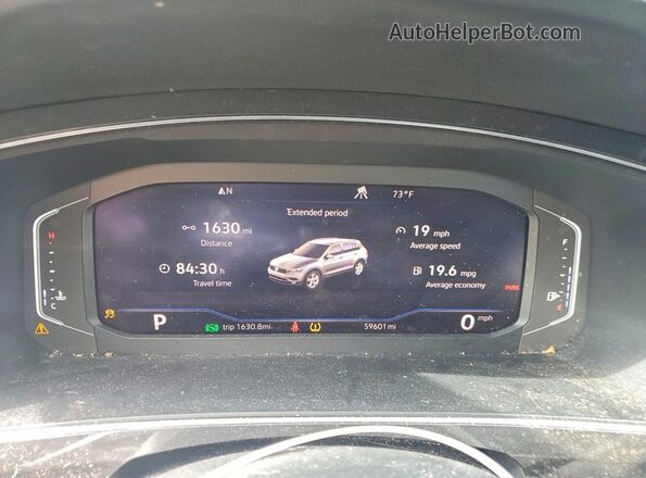 3VV2B7AX1KM086718 2019 VOLKSWAGEN TIGUAN Черный Вид щитка приборов