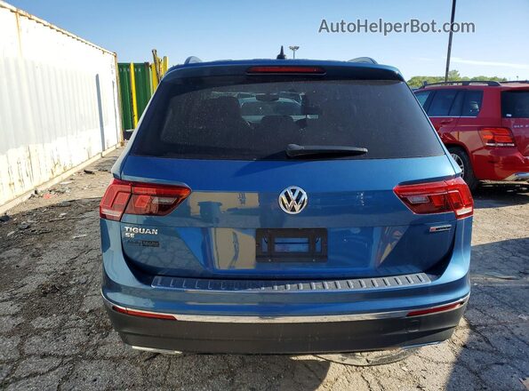 3VV2B7AX1LM013043 2020 VOLKSWAGEN TIGUAN Синий Вид сзади