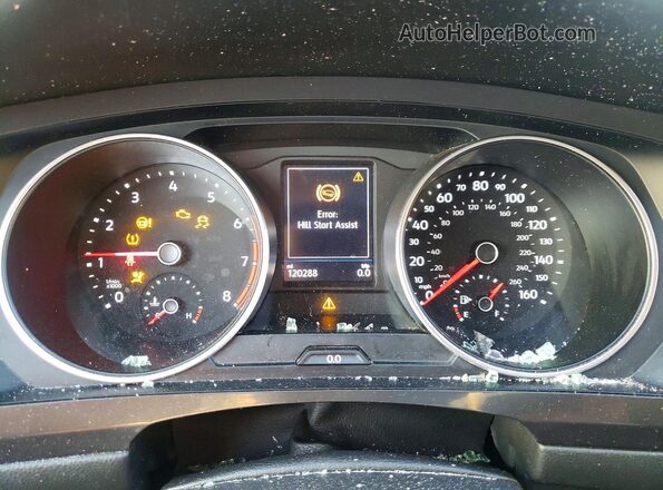 3VV2B7AX1LM038637 2020 VOLKSWAGEN TIGUAN Black Вид щитка приладів