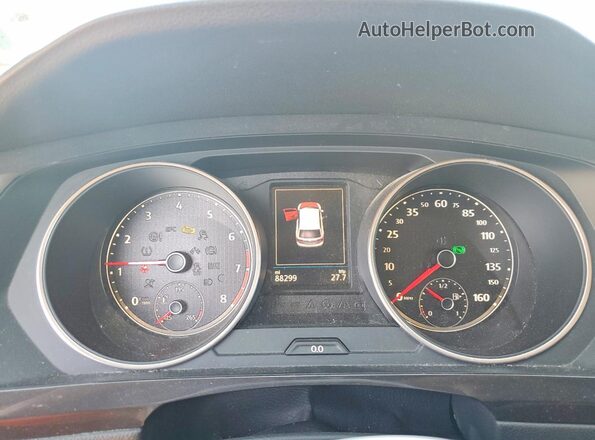 3VV2B7AX2JM165183 2018 VOLKSWAGEN TIGUAN Серый Вид щитка приборов