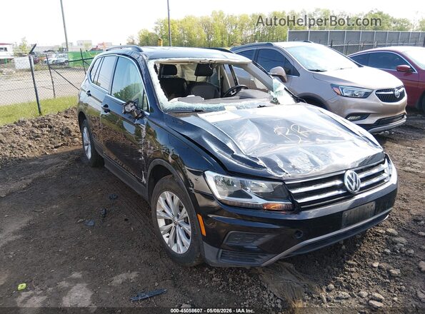 3VV2B7AX2KM068244 2019 VOLKSWAGEN TIGUAN Черный Передняя правая четверть