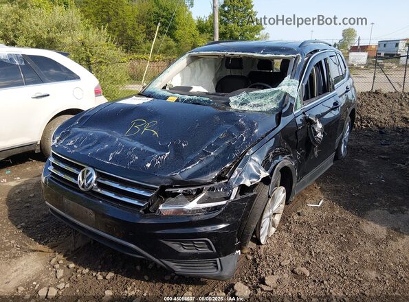 3VV2B7AX2KM068244 2019 VOLKSWAGEN TIGUAN Черный Передняя левая четверть