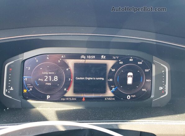 3VV2B7AX2MM133239 2021 VOLKSWAGEN TIGUAN Black Widok zestawu wskaźników