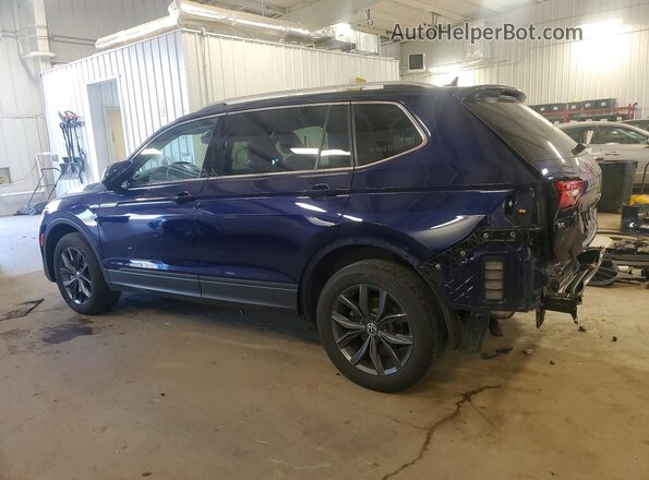 3VV2B7AX2NM148809 2022 VOLKSWAGEN TIGUAN Синий Задняя левая четверть