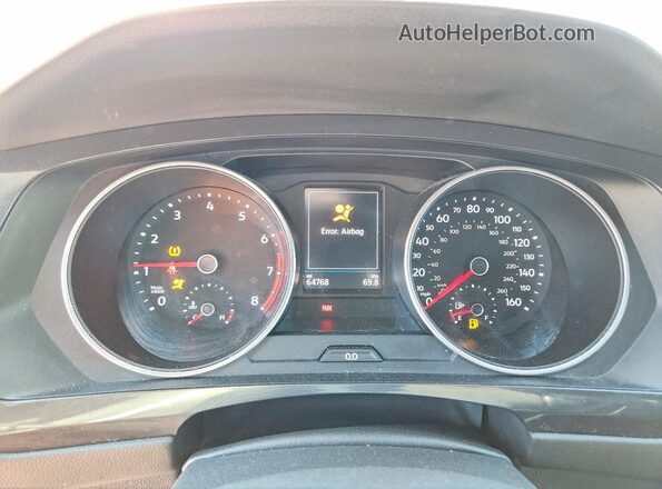3VV2B7AX3LM056976 2020 VOLKSWAGEN TIGUAN White Widok zestawu wskaźników