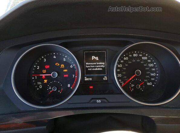 3VV2B7AX3LM160514 2020 VOLKSWAGEN TIGUAN Black Vista del cuadro de instrumentos