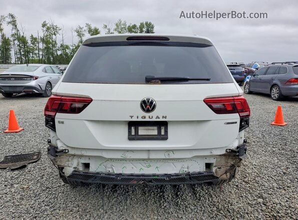 3VV2B7AX3NM043597 2022 VOLKSWAGEN TIGUAN Белый Вид сзади