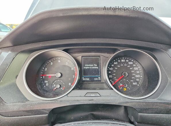 3VV2B7AX4JM026947 2018 VOLKSWAGEN TIGUAN Gray Вид щитка приладів