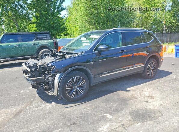 3VV2B7AX5JM051940 2018 VOLKSWAGEN TIGUAN Black წინა მარცხენა ხედი სამი მეოთხედიდან