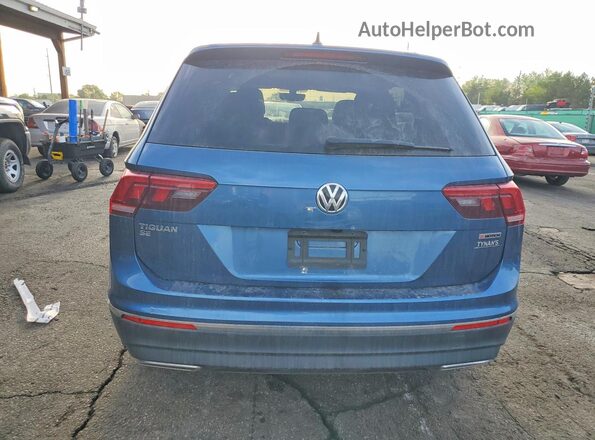 3VV2B7AX5LM063816 2020 VOLKSWAGEN TIGUAN Синий Вид сзади
