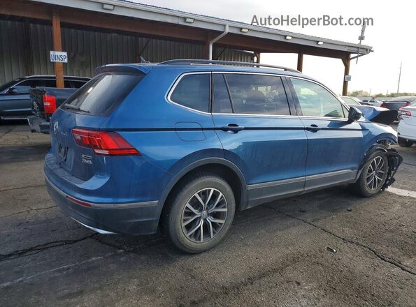 3VV2B7AX5LM063816 2020 VOLKSWAGEN TIGUAN Синий Задняя правая четверть
