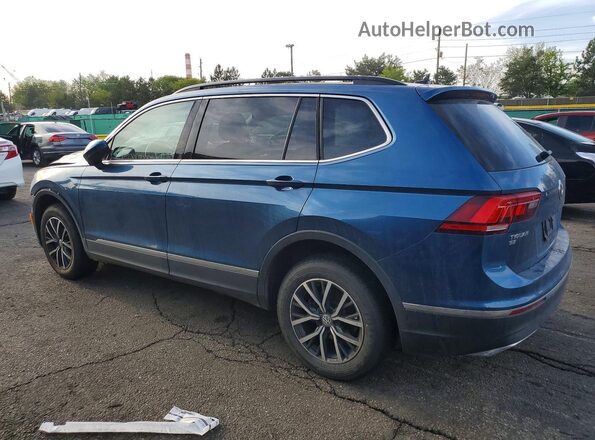 3VV2B7AX5LM063816 2020 VOLKSWAGEN TIGUAN Синий Задняя левая четверть