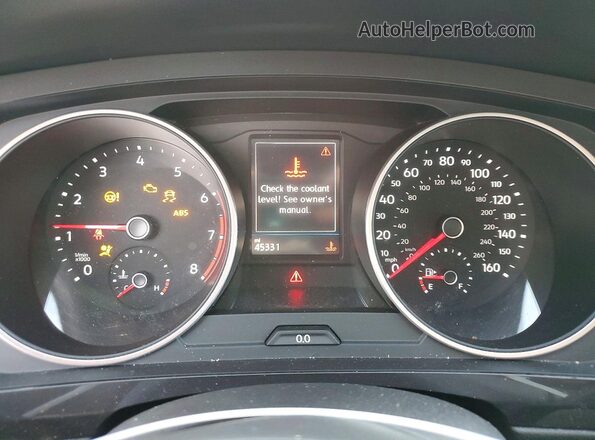 3VV2B7AX5LM063816 2020 VOLKSWAGEN TIGUAN Синий Вид щитка приборов