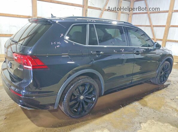 3VV2B7AX5MM106813 2021 VOLKSWAGEN TIGUAN Черный Задняя правая четверть