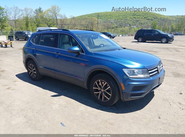 3VV2B7AX6KM007060 2019 VOLKSWAGEN TIGUAN Dark Blue Передняя правая четверть