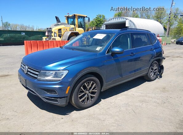 3VV2B7AX6KM007060 2019 VOLKSWAGEN TIGUAN Dark Blue Передняя левая четверть