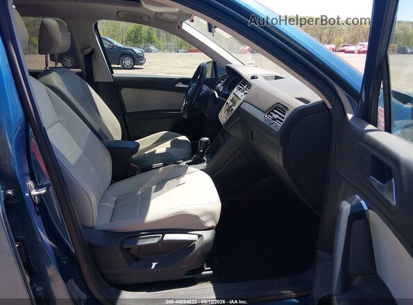 3VV2B7AX6KM007060 2019 VOLKSWAGEN TIGUAN Dark Blue Вид салона спереди