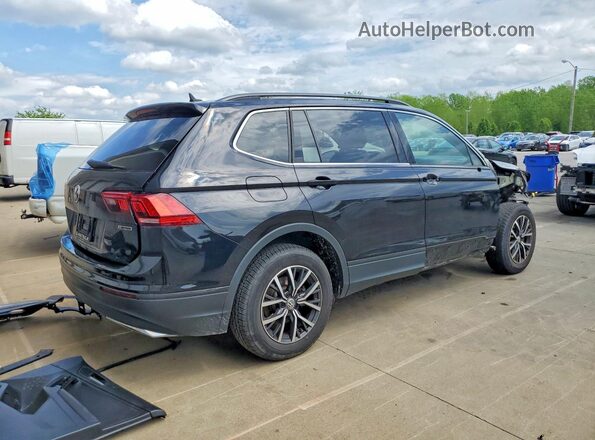 3VV2B7AX6KM182862 2019 VOLKSWAGEN TIGUAN Черный Задняя правая четверть