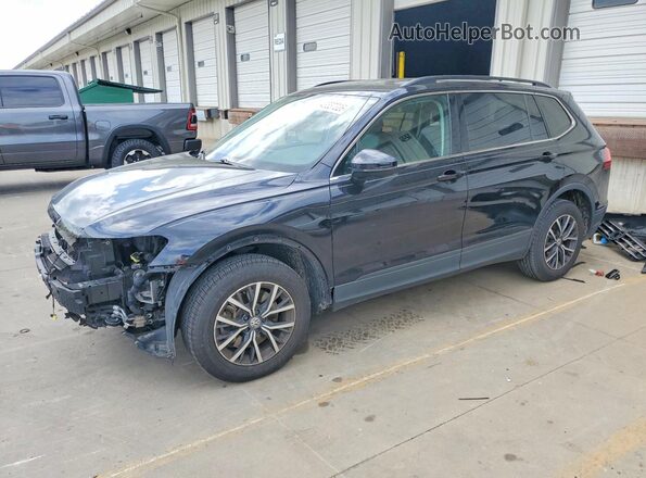 3VV2B7AX6KM182862 2019 VOLKSWAGEN TIGUAN Черный Передняя левая четверть