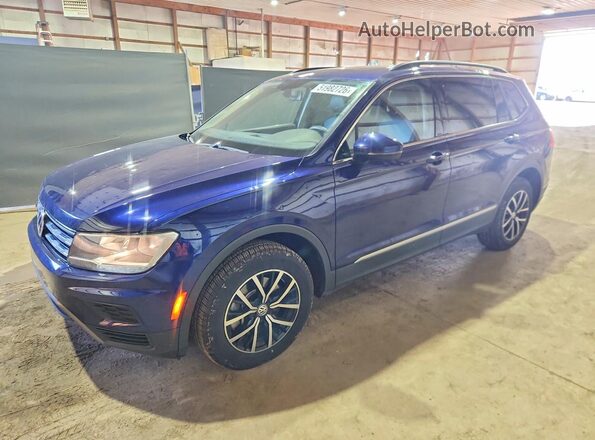 3VV2B7AX6MM040935 2021 VOLKSWAGEN TIGUAN Blue Vista tres cuartos delantera izquierda