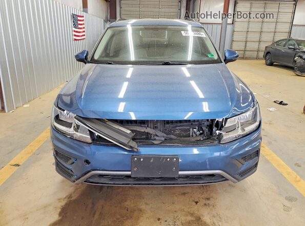 3VV2B7AX7JM122815 2018 VOLKSWAGEN TIGUAN Синий Вид спереди