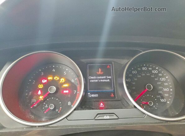 3VV2B7AX7JM122815 2018 VOLKSWAGEN TIGUAN Синий Вид щитка приборов