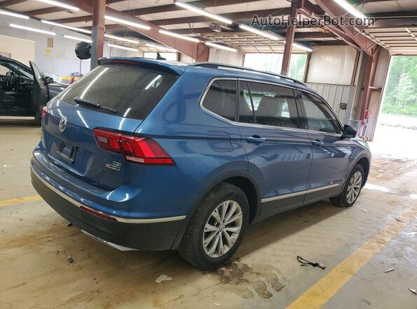3VV2B7AX7JM122815 2018 VOLKSWAGEN TIGUAN Синий Задняя правая четверть