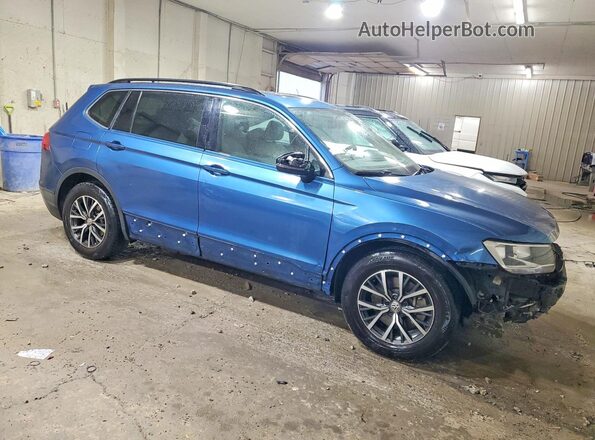 3VV2B7AX7KM005981 2019 VOLKSWAGEN TIGUAN Blue Delantero derecho