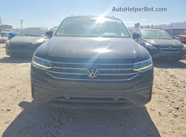 3VV2B7AX7NM047121 2022 VOLKSWAGEN TIGUAN Black Вид спереду