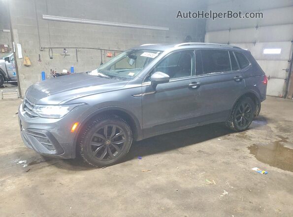3VV2B7AX7NM153231 2022 VOLKSWAGEN TIGUAN Gray წინა მარცხენა ხედი სამი მეოთხედიდან
