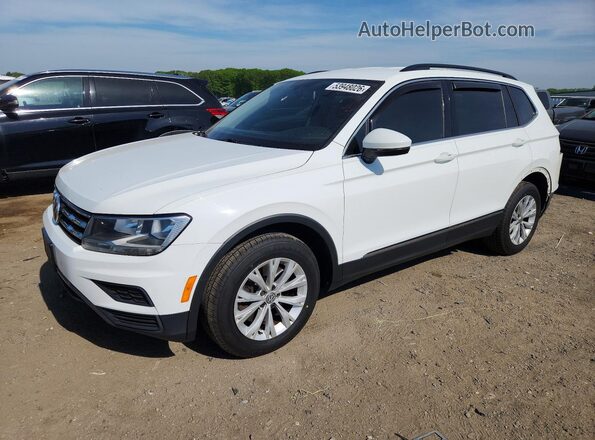 3VV2B7AX8JM042259 2018 VOLKSWAGEN TIGUAN White წინა მარცხენა ხედი სამი მეოთხედიდან