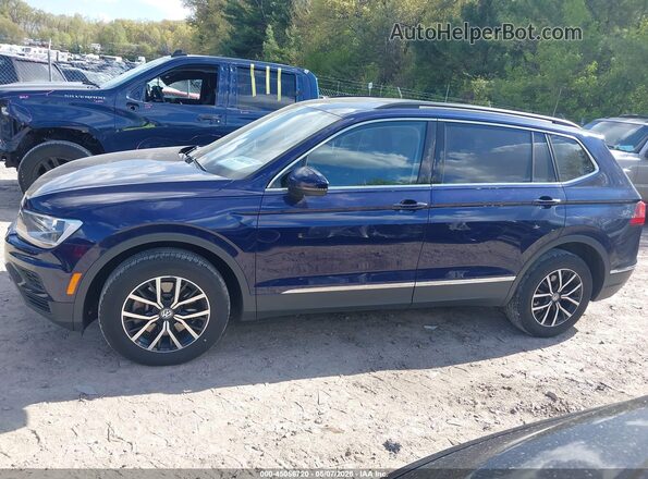 3VV2B7AX8MM077517 2021 VOLKSWAGEN TIGUAN Синий Панорамный вид салона 360°