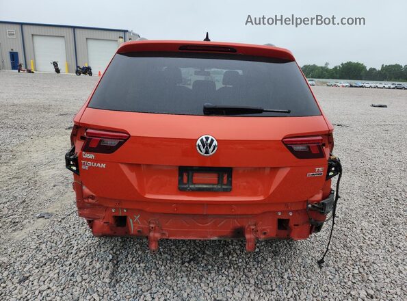 3VV2B7AX9JM190176 2018 VOLKSWAGEN TIGUAN Orange Widok z tyłu