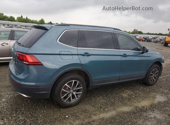 3VV2B7AX9KM159723 2019 VOLKSWAGEN TIGUAN Синий Задняя правая четверть