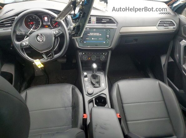 3VV2B7AX9KM159723 2019 VOLKSWAGEN TIGUAN Синий Вид панели приборов