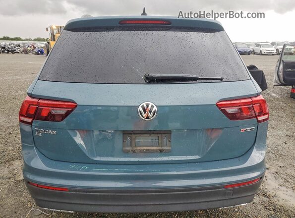 3VV2B7AX9KM159723 2019 VOLKSWAGEN TIGUAN Синий Вид сзади