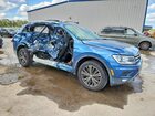 2019 Volkswagen Tiguan Se Синий vin: 3VV3B7AX0KM102427