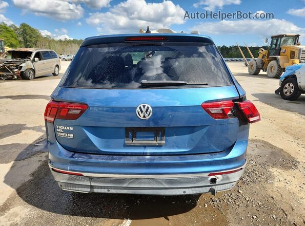 3VV3B7AX0KM102427 2019 VOLKSWAGEN TIGUAN Синий Вид сзади
