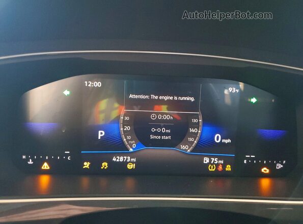 3VV3B7AX0RM135308 2024 VOLKSWAGEN TIGUAN Черный Вид щитка приборов