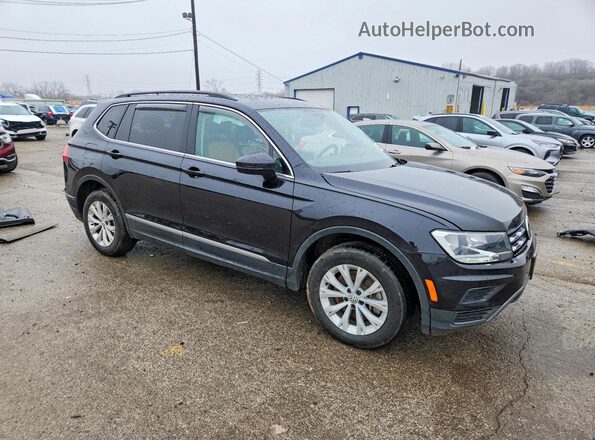 3VV3B7AX1JM081148 2018 VOLKSWAGEN TIGUAN Black Передня права чверть